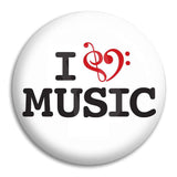 I Heart Music 2 Button Badge