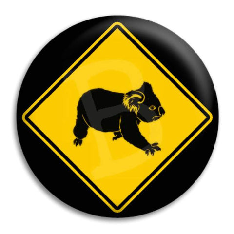 Koala Sign Button Badge