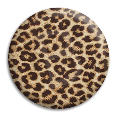 Leopard Print Button Badge