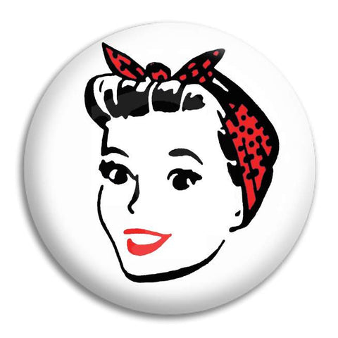 Pin Up Girl 1 Button Badge