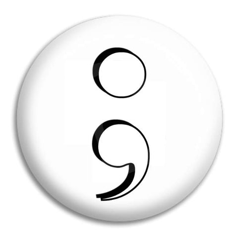 Semicolon Button Badge