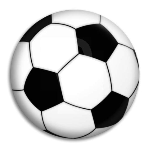 Soccer Ball Button Badge