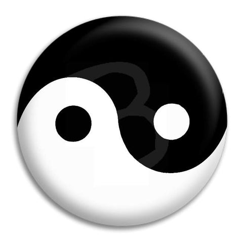 Yin Yang Button Badge