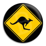 Kangaroo_Sign Button Badge