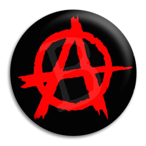 Anarchy Red Button Badge