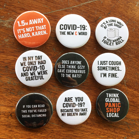 Covid-19 Coronavirus Badge Pack