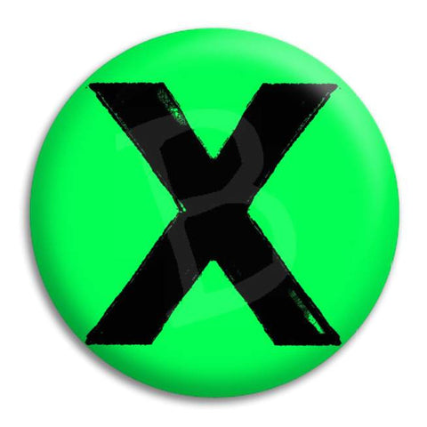 Ed Sheeran X Button Badge