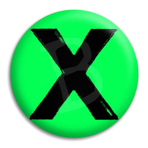 Ed Sheeran X Button Badge