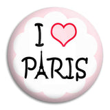 I Heart Paris Button Badge