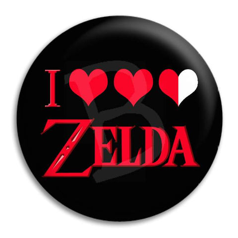 I Heart Zelda Button Badge