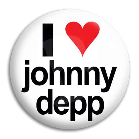 I Heart Johnny Depp Button Badge