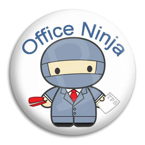 Office Ninja Button Badge