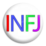 Rainbow Infj Button Badge
