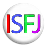 Rainbow Isfj Button Badge