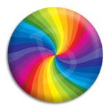 Rainbow Swirl Button Badge