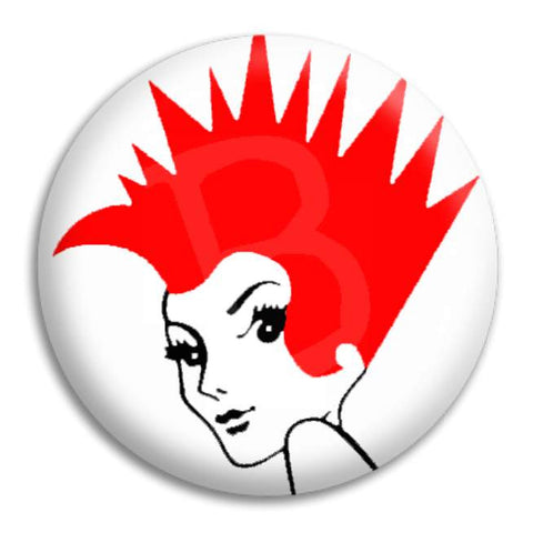 Redheads Punk Button Badge