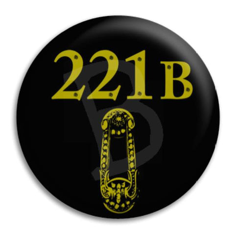 Sherlock 221B Button Badge