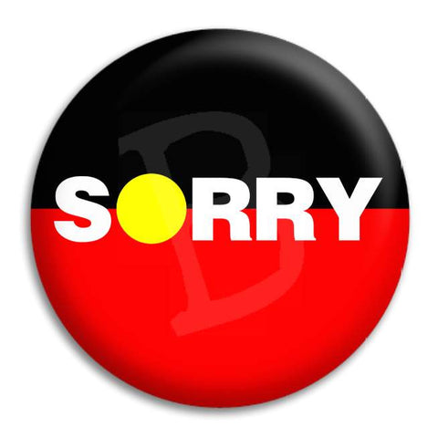 Sorry Button Badge