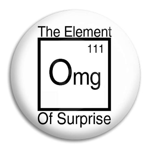 The Element Of Surprise Button Badge