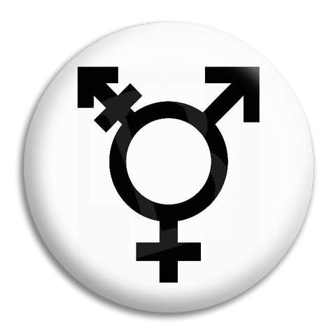 Transgender Symbol Button Badge