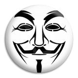 V For Vendetta Mask Button Badge