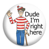 Wally Button Badge