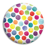Watercolour Dots Button Badge