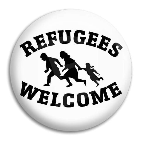 Refugees Welcome Button Badge