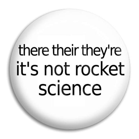 There Their They'Re Button Badge